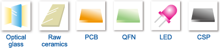 Optical glass/Raw ceramics/PCB/QFN/LED/CSP