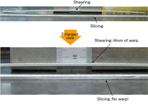 Side : Warpage comparison